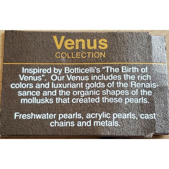 TRESKA Venus Collection beaded baubles pearls strand chain link necklace NEW - Picture 4 of 5